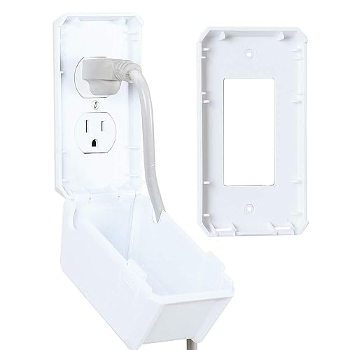 EUDEMON Baby Safety Electrical Outlet Cover Box Childproof Large Plug Cover for Babyproofing Outlets Easy to Install & Use (1 Pack,Transparent) - Jamouz