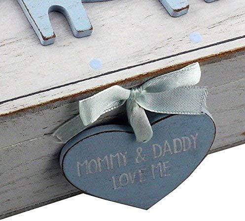 Baby Boy Wooden Memories Keepsake Box Vintage Style - Jamouz