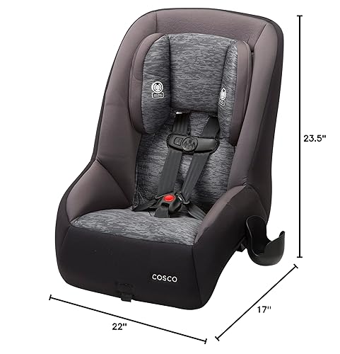 Cosco Mighty Fit 65 DX Convertible Car Seat, Heather Onyx - Jamouz