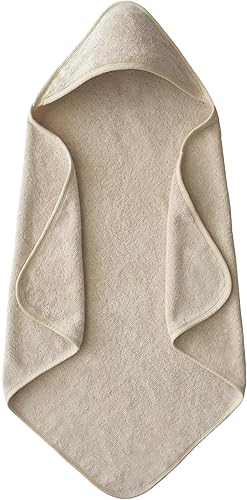 mushie Baby Hooded Towel | Organic Cotton (Blush) - Jamouz