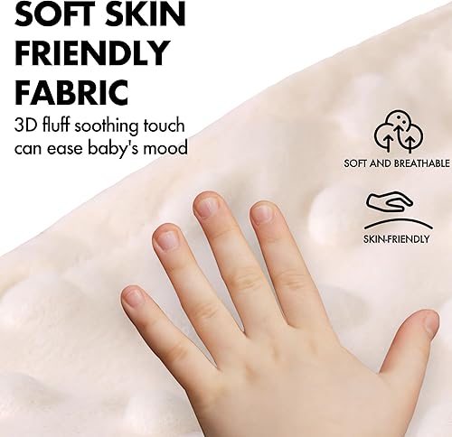 Baby Colic Relief Gripe Belt Seed Heating Pad with Gentle Warmth Tummy Wrap for Soothing Gas and Upset Stomach (Beige, 0m+) - Jamouz