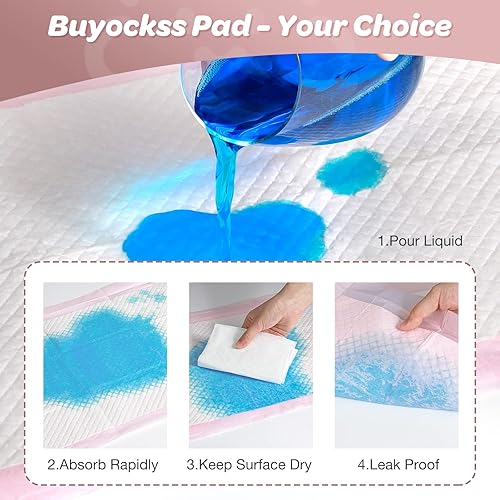 Disposable Changing Pad Liners Pack of 100 Baby Incontinence Changing Pads Diaper UnderPads Ultra Soft Super Absorbent Waterproof Mat 13 x18 in - Jamouz