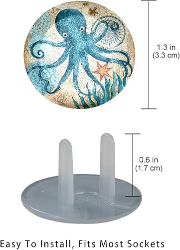 12 PCS Baby Child Proofing Outlet Covers, Electrical Safety Socket Protection Caps for 2-Prong Power Wall Plate Pure Black, czbhg-001 - Jamouz