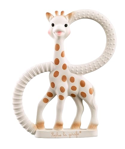 Sophie la girafe | Teething Ring | Made from Natural Rubber | Designed for Teething Babies | Awaken All 5 Senses | Easy to Clean - Jamouz