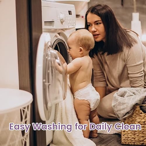 Viviland Baby Towels and Washcloths, Soft Absorbent Pink Baby Bath Towel Set, Elephant Hooded Towels with 5 Infant Face Washcloths (6 Pieces) - Jamouz