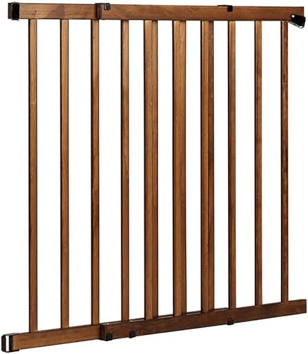 Evenflo, Top of Stairs, Extra Tall Gate, Tan Wood - Jamouz