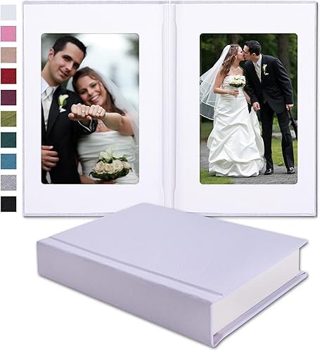Small 4x6 Photo Album with Writing Space Holds 30 Photos Ideal for Wedding Theme-Album and Baby Photo Album (Beige) - Jamouz