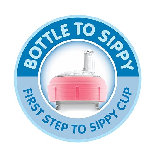 Dr. Brown's Milestones Wide-Neck Sippy Spout Bottle with 100% Silicone Handles, Easy-Grip Handles with Soft Sippy Spout, 9oz/270mL, Green & Gray, 2-Pack, 6m+ - Jamouz