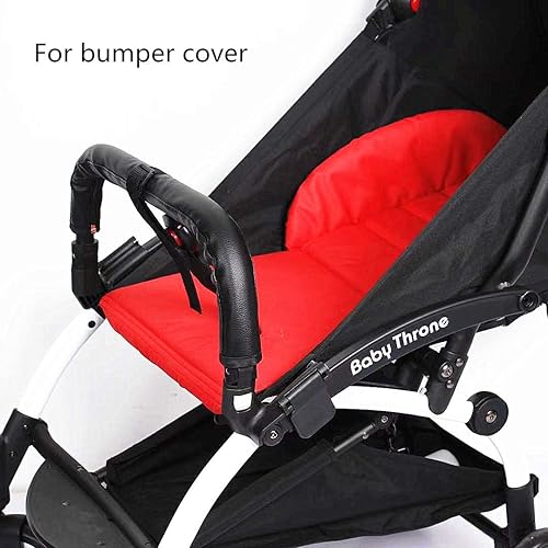 MINILUJIA Baby Stroller Armrest Bumper Handlebar Sleeve Cover Universal Handle Cover DustProof Protect PU Leather Case with Removable Zipper Black - Jamouz