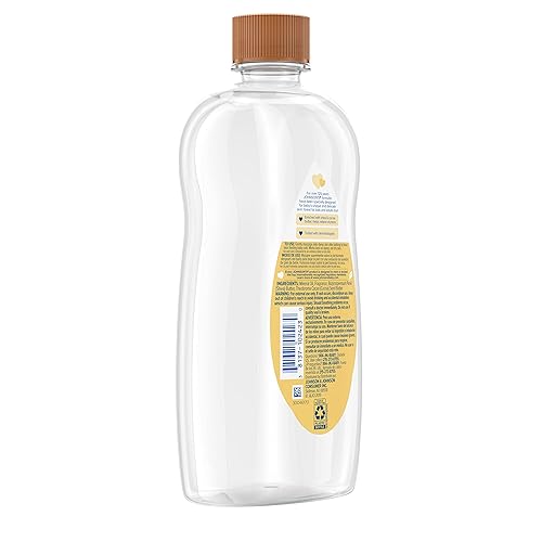 Johnson's Baby Oil, Mineral Oil Enriched with Shea & Cocoa Butter to Prevent Moisture Loss, Hypoallergenic, 20 fl. oz - Jamouz