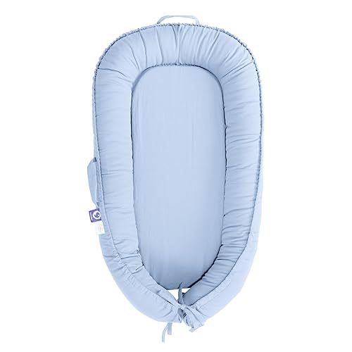 Infant Lounger, Baby Nest Cover for Baby Girls & Boys, Newborn Essentials for Baby 0-12 Months, 100% Cotton Breathable, Co Sleeper Portable Travel Bed (Spring_Green) - Jamouz