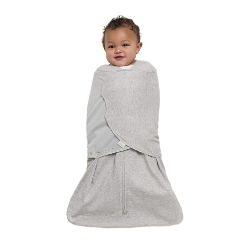 HALO 100% Cotton Sleepsack Swaddle, 3-Way Adjustable Wearable Blanket, TOG 1.5, Baby Blue, Newborn, 0-3 Months - Jamouz