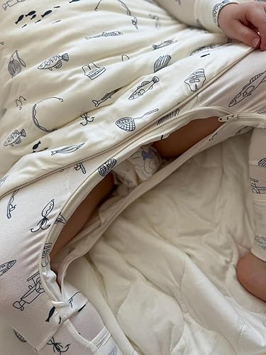 GUNAMUNA Unisex Baby Sleep Bag, Sleep Sack Sleeping Bag for Infants Toddlers, Easy Changing Diaper Zipper, Nap Time, 1.0 TOG - Jamouz