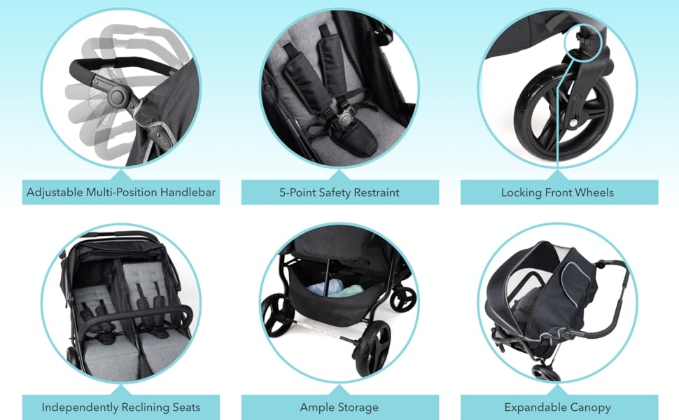 Gaggle Roadster Duo Stoller More Features