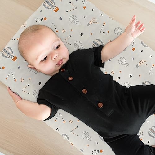 Stretchy Changing Pad Covers for Boys Girls,2 Pack Jersey Knit,Elephant & Whale - Jamouz