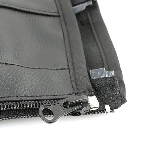 MINILUJIA Baby Stroller Armrest Bumper Handlebar Sleeve Cover Universal Handle Cover DustProof Protect PU Leather Case with Removable Zipper Black - Jamouz