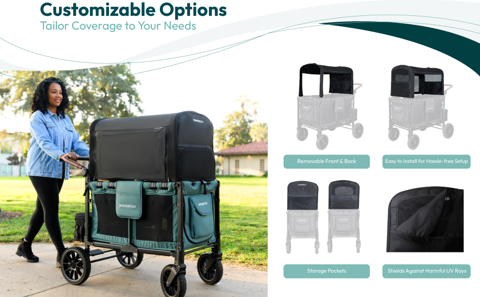 flex canopy tadem stroller