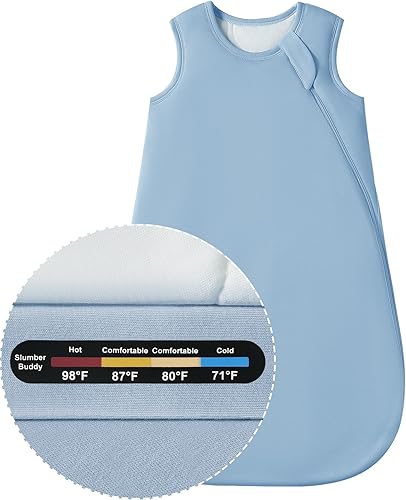 Baby Bamboo Viscose Sleep Sack, 70% Rayon Made from Bamboo 30% Cotton 1.0 TOG Months Toddler Infant - Jamouz