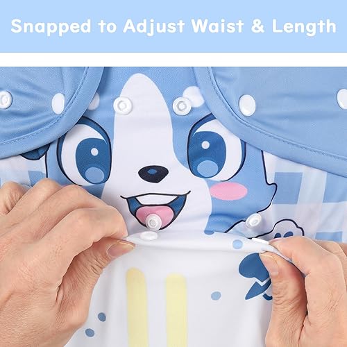 Littleforbig Washable Adjustable Reusable Waterproof Cloth Adult Diaper Wrap Cover- Little Blue M - Jamouz