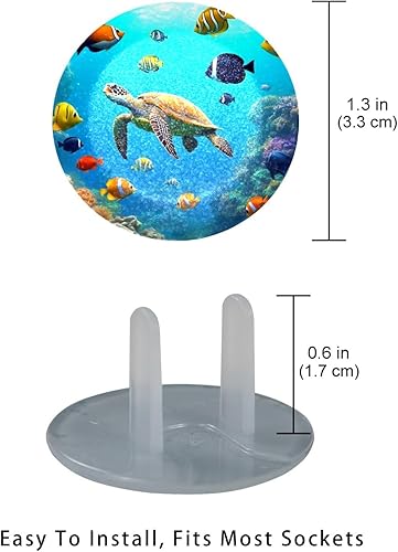 12 PCS Baby Child Proofing Outlet Covers, Electrical Safety Socket Protection Caps for 2-Prong Power Wall Plate Pure Black, czbhg-001 - Jamouz