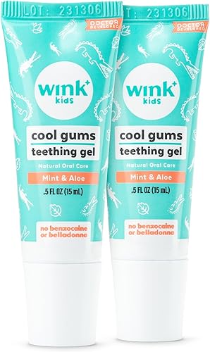 Wink Well Baby Teething Relief for Infants and Kids, Cooling, Soothing Natural Gel for Sore Gums and Other Teething Discomfort, May Be Used As A Toddler Training Toothpaste (15 ml) - Jamouz