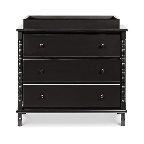 Davinci Jenny Lind Spindle 3-Drawer Dresser in White - Jamouz