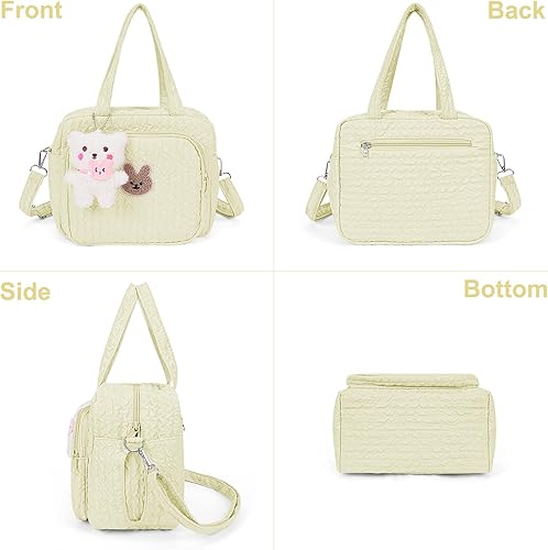 Lushandy Baby Diaper Bag Tote, Cute Mommy Nappy Crossbody Travel Tote, Multifunction Storage Bag - Jamouz