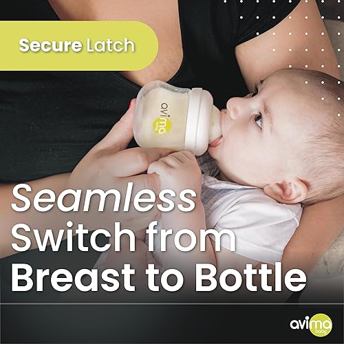 Avima Baby Anti Colic Nipples for Standard Neck Bottles, Silicone Breast Like Nipples - 6 to 9+ Months, Fast Flow, Level 3 (Pack of 6) - Jamouz