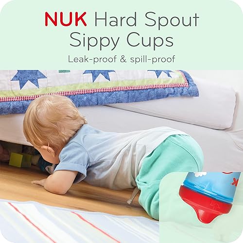 NUK Sesame Street Hard Spout Cup, 10 Oz, 2 Pack – BPA Free, Spill Proof Sippy Cup - Jamouz