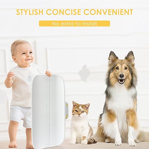 Digital Pet Scale, Baby Scale, with 3 Weighing Modes(kg/oz/lb), Max 220 lbs, Capacity with Precision up to 0.02lbs, White, Suitable for Infant, Puppies, Mom - Jamouz
