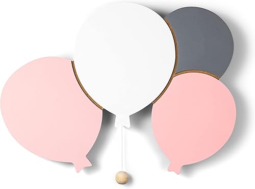 Lumipets Lighted Balloons, Nursery Night Light, Wall Mounted Lighted, Battery Operated Cloud Light Sign–Lightweight Kids Night Light for Babies, Toddlers, Kids - 17.7 x 11.2 x 1.5-in - Jamouz