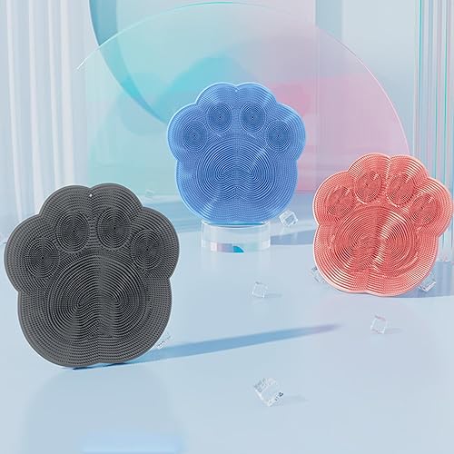 Shower Foot Scrubber,Shower Back Scrubber with Hook,Foot Washer with Suction Cups,Massager Cleaner Wash Brush(Blue) - Jamouz