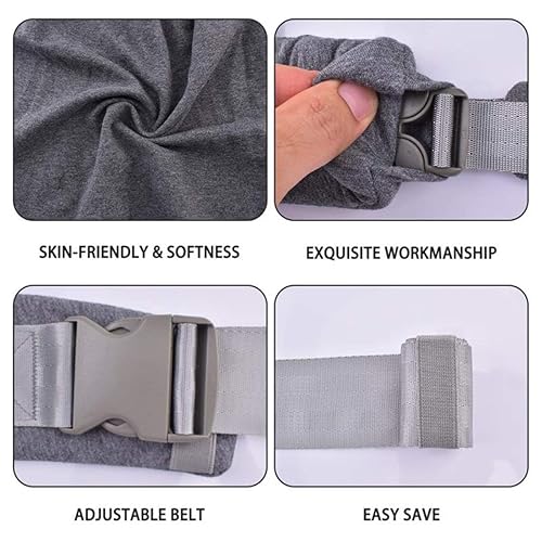 Baby Wraps Carrier Newborn to Toddler, Kangaroo Baby Easy Wearing Wrap, Adjustable Soft Baby Holder Front Chest Sling Carriers Perfect Baby Infant Essentials Gifts (Striped Grey, Cotton) - Jamouz