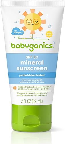 Babyganics Baby Sunscreen Spray SPF 50, 6oz Spray Bottle + Natural Insect Repellent 6oz Spray Bottle Combo Pack - Jamouz