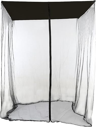 Lixada Outdoor Swing Chair Mesh Net Ultra Large Mosquito Net Zipper Closure Netting Curtain Water Resistant Patio Seater Mesh Canopy Cover - Jamouz