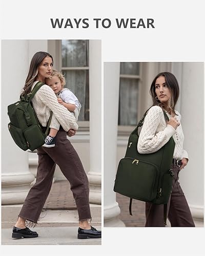 CEI-CEI Neoprene Diaper Bag Backpack with Changing Pad, Large Newborn Baby Maternity Bags Travel Tote with Insulated Pockets (Black) - Jamouz