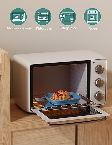 BABELIO Powerful Suction Plates for Baby and Toddler, 100% Food Grand Silicone, Divided, BPA Free, Microwave & Dishwasher Safe, Stay Put, 3 Pack - Jamouz