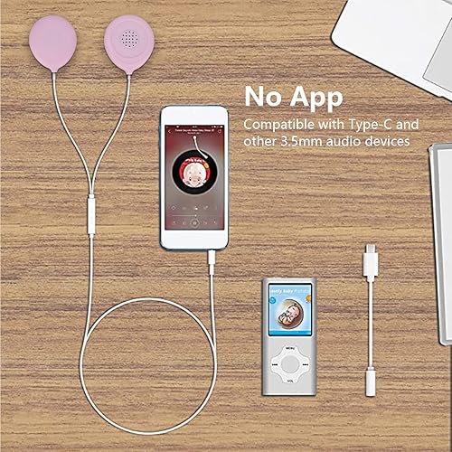 Bellytunes Prenatal Pregnancy Earbuds Adapter System Turns Ear Bud Into Baby Bump Belly Speakers Pregnancy Headphones Safely Play Music, Sounds, and Voices to Your Baby in The Womb - Jamouz