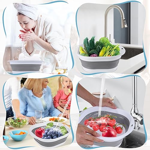 Foldable Baby Bottle Washing Basin, Baby wash Basin, Baby dishwashing Basin, Travel and Picnic Essential, Saves Space and can be Put into a Backpack - Jamouz