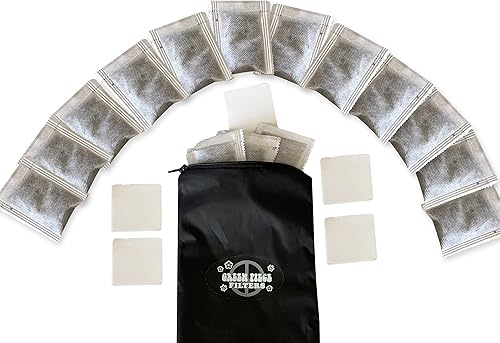 Green Piece® 12 Pack - Overstuffed - All-Natural Baby Diaper Pail Deodorizer | Activated Charcoal Air Purifier Compatible with Diaper Pails, Shoe Closets, Trash Cans, Pets - Made in The USA - Jamouz