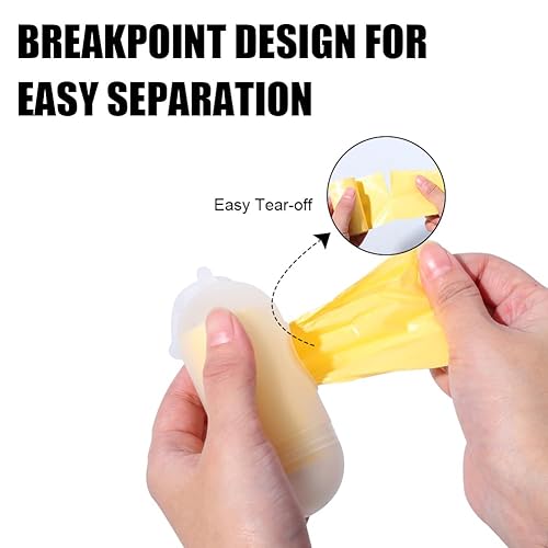 Baby Disposable Diaper Bags, Waste Bags 8 Refill Rolls/120 Bags with Dispenser, Convenient and Quick Diaper Disposal, Unscented - Jamouz