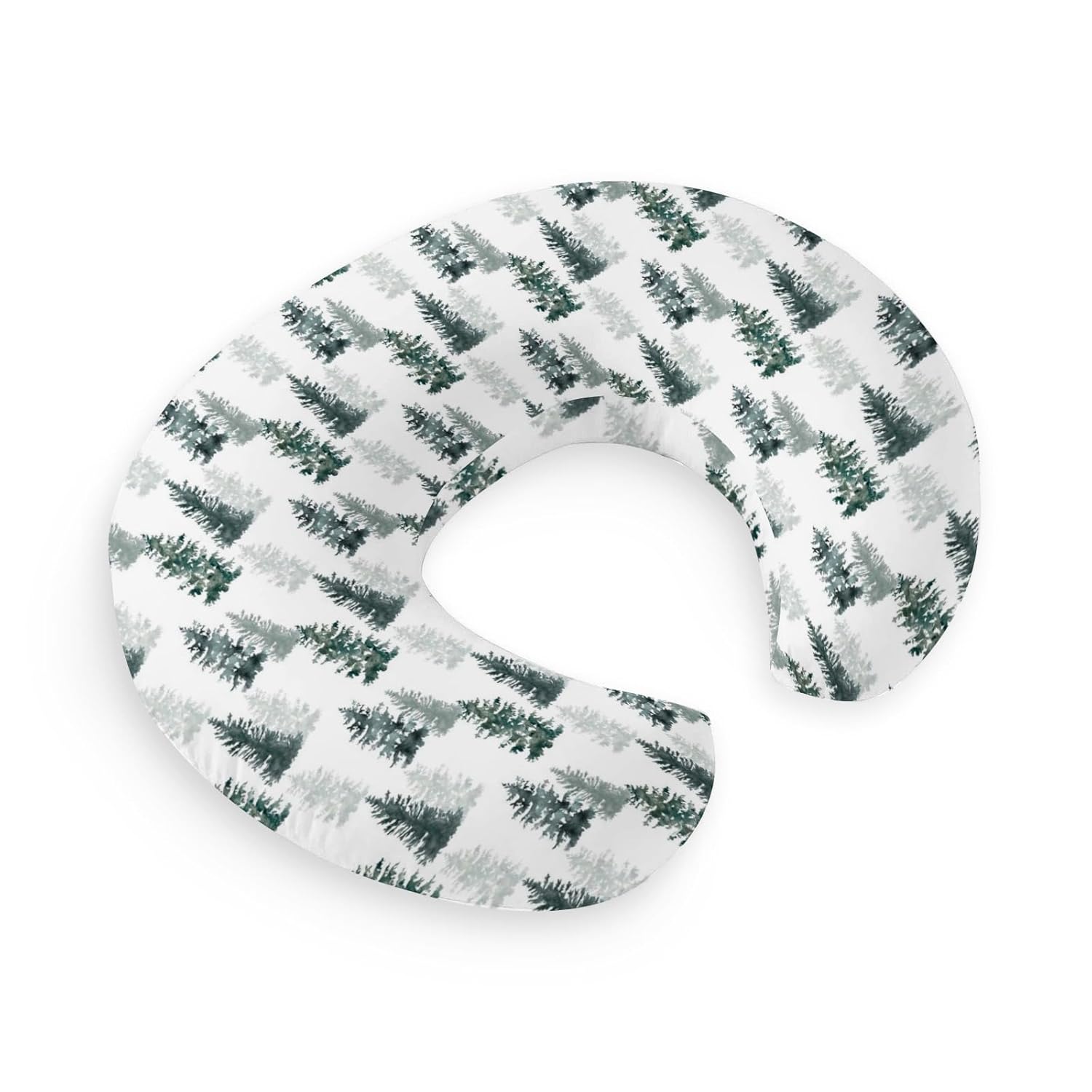 HawSkgFub African Safari Animal Eucalyptus Leaf Nursing Pillow Cover for Baby Boys, Jungle Elephant Giraffe Zebra Lion Breastfeeding Pillow Slipcover, Nursing Pillowcase for Newborn Infant, Cover Only - Jamouz