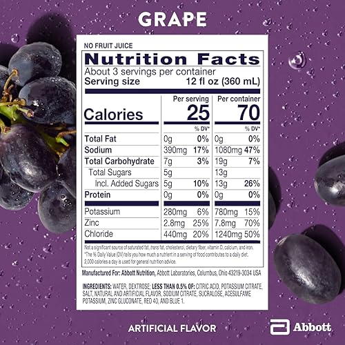 Pedialyte Electrolyte Solution, Unflavored, Hydration Drink, 33.8 Fl Oz. (Pack of 4) - Jamouz