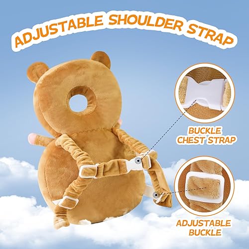 Baby Head Protector Backpack: Alarm Function,Adjustable and Ultra-Light(Bee) - Jamouz