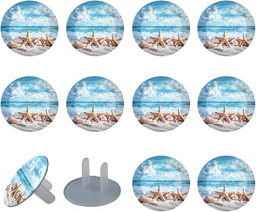 12 PCS Baby Child Proofing Outlet Covers, Electrical Safety Socket Protection Caps for 2-Prong Power Wall Plate Pure Black, czbhg-001 - Jamouz