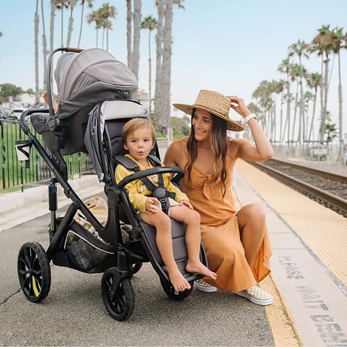 Veer Switchback Second Seat Adapter Kit | Easily Add an Additional Switchback Seat, Bassinet, or Infant Car Seat (with Adapters Sold Separately) to The &Roll Stroller Frame - Jamouz