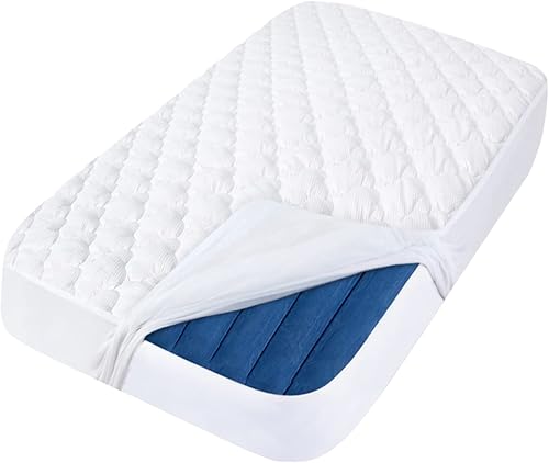 Toddler Travel Kids Air Mattress Pad Sheet Protector Waterproof, Compatible with hiccapop Inflatable Toddler Travel Bed or EnerPlex Kids Inflatable Travel Bed - Jamouz