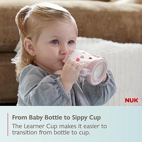 NUK Learner Cup, 6+ Months, Timeless Collection,  Exclusive, 5 Oz, Pack of 2 – BPA Free, Spill Proof Sippy Cup - Jamouz
