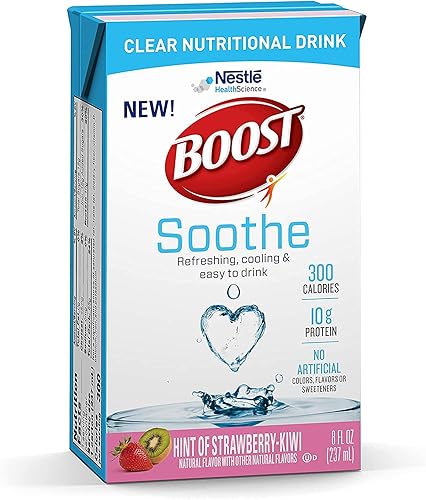 BOOST Soothe Nutritional Beverage, Strawberry Kiwi 8 Ounce (Pack of 27) - Jamouz