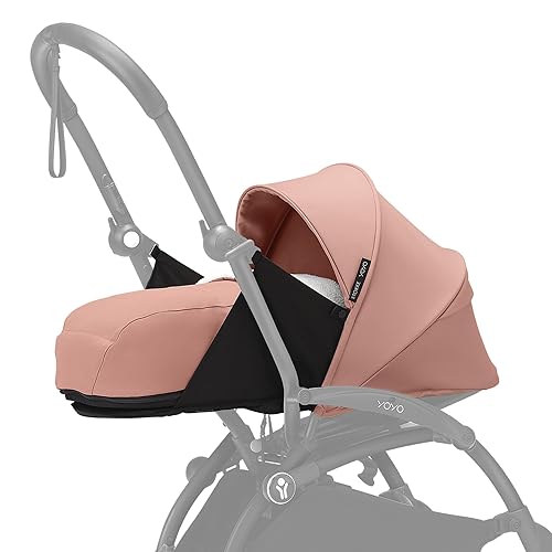 Stokke YOYO 0+ Newborn Pack, Taupe - Includes Mattress, Extendable Canopy & Five-Point Harness - Requires YOYO3 Frame (Sold Separately) - Jamouz